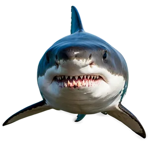 Great White Shark In Action PNG 25