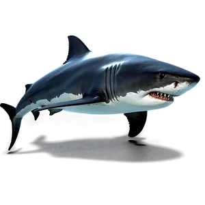 Great White Shark Model PNG Fod