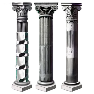 Greek Pillar Drawing Png 06212024 PNG image