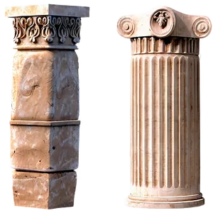 Greek Pillar Facade PNG 06212024