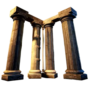 Greek Pillar Framework PNG 55
