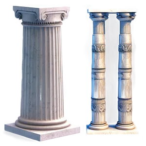 Greek Pillar Framework PNG 79