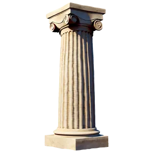 Greek Pillar Model PNG Ylw