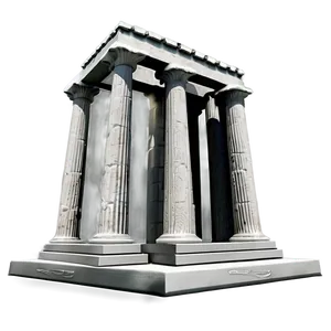 Greek Pillar Outline Png 06212024 PNG image