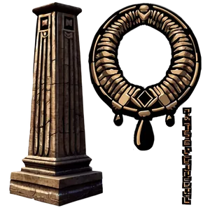 Greek Pillar Outline Png 06212024 PNG image