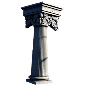 Greek Pillar Sculpture PNG 06212024
