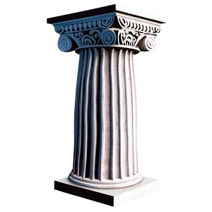 Greek Pillar Sculpture PNG 90
