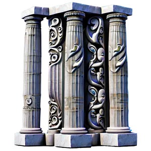 Greek Pillar Sculpture Png Rkk PNG image