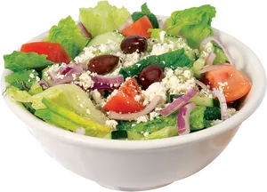 Greek Salad Fresh Vegetables Feta Cheese PNG image