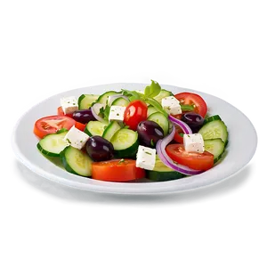 Greek Salad Plate PNG 05232024