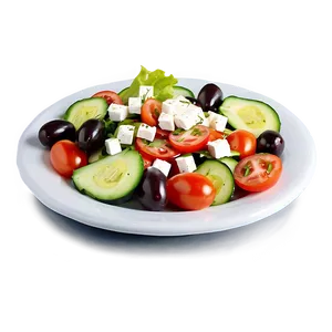 Greek Salad Plate PNG 05232024