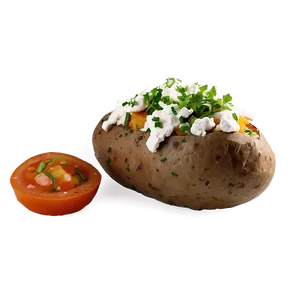 Greek Style Baked Potato PNG 77