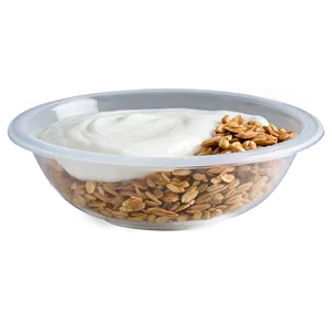 Greek Yogurt With Granola PNG Wgx