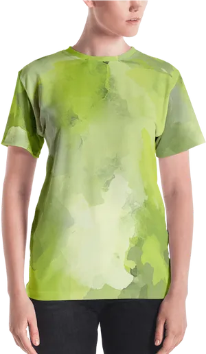 Green Abstract Design Tshirt PNG image