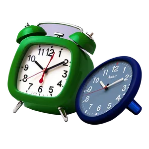 Green Alarm Clock PNG 05252024 PNG