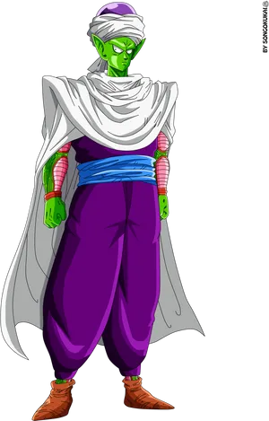Green Alien Anime Character.png PNG image
