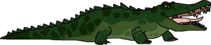Green Alligator Illustration