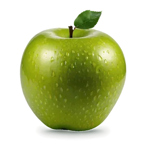 Green Apple With Bite Mark PNG 06132024