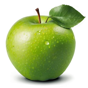 Green Apple With Leaf Png Klh81 PNG image