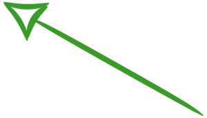 Green Arrow Graphicon Blue Background