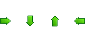 Green Arrow Icons Set