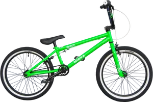 Green B M X Bike Profile PNG image