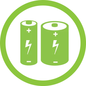 Green Battery Icon Vector PNG image