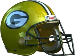 Green Bay Packers Football Helmet PNG image