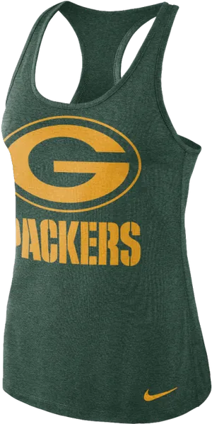 Green Bay Packers Nike Tank Top PNG image