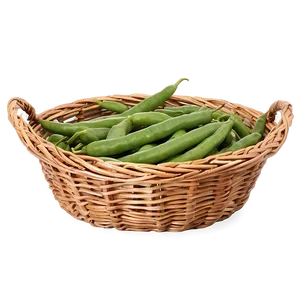 Green Beans In Basket Png 06122024 PNG image