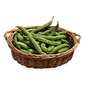 Green Beans In Basket Png Qvk PNG image