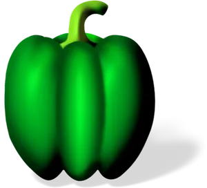 Green Bell Pepper Illustration PNG image