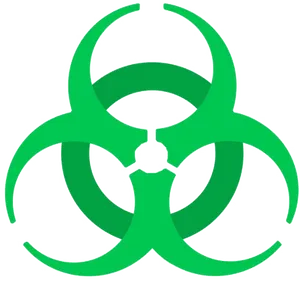 Green Biohazard Symbol