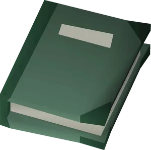 Green Book3 D Render PNG image