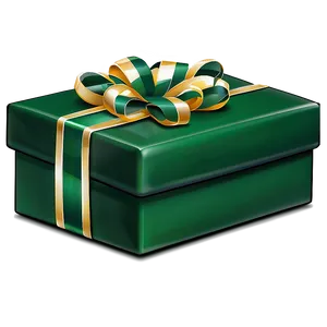 Green Box For Gifts PNG 06292024