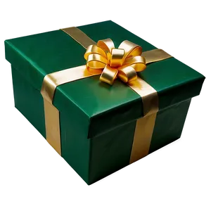 Green Box For Gifts PNG Dlb