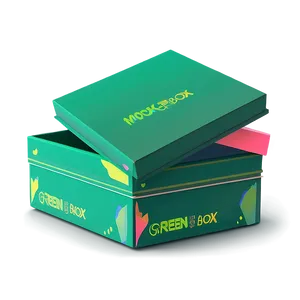 Green Box Mockup PNG Cxw PNG
