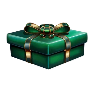 Green Box With Bow PNG Ohm26 PNG