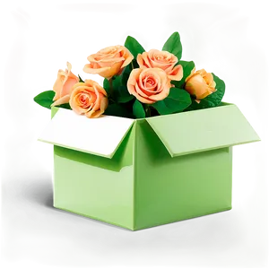 Green Box With Flowers PNG Age56 PNG