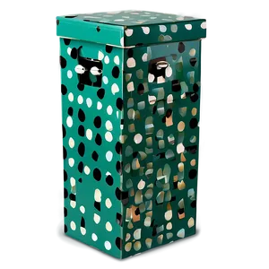 Green Box With Polka Dots PNG 06292024 PNG