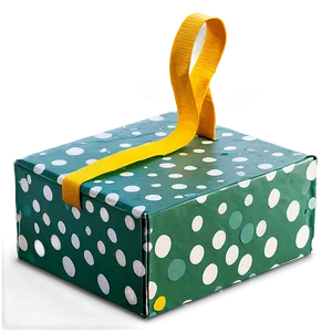 Green Box With Polka Dots PNG 55 PNG