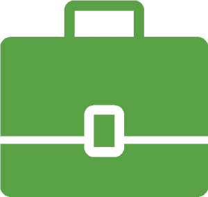 Green Briefcase Icon PNG