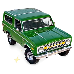 Green Bronco PNG Aeb