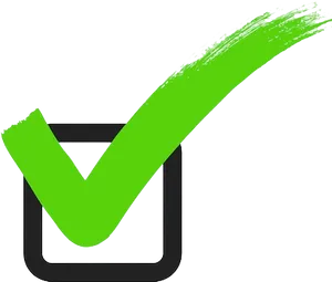 Green Brushstroke Checkmark
