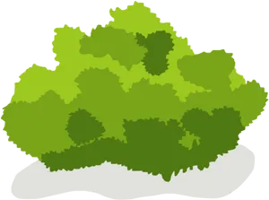 Green Bush Vector Illustration PNG image