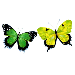 Green Butterflies PNG 89