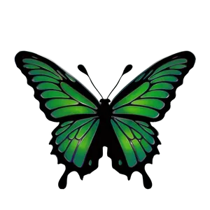 Green Butterfly Silhouette PNG Hej94 PNG