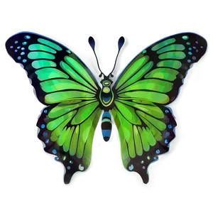 Green Butterfly With Pattern PNG Xsf PNG
