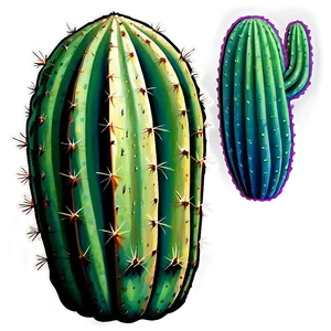 Green Cactus Sticker Png 05252024 PNG image