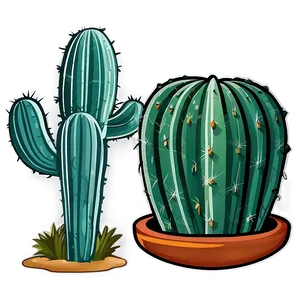Green Cactus Sticker Png 59 PNG image
